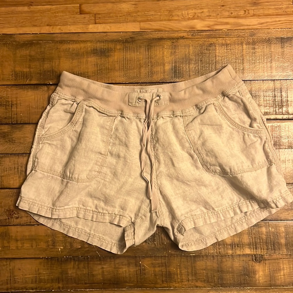 Women’s Calvin Klein Khaki Linen Short SZ Large